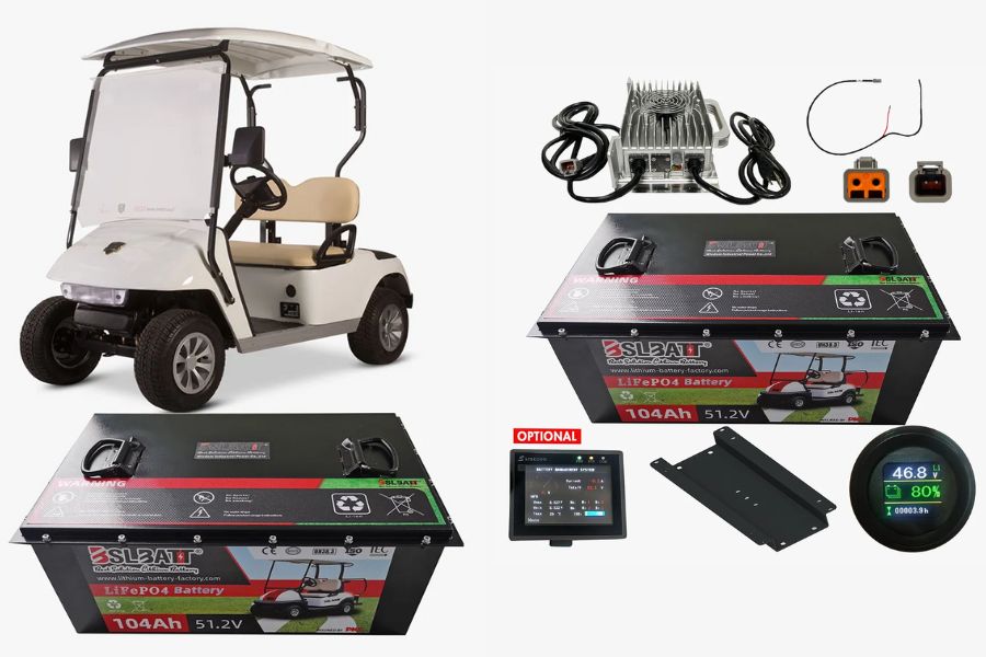 lithium iron golf cart batteries